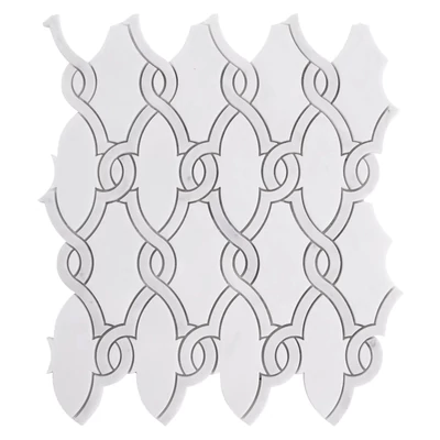 dunin carrara white herdal glossy mozaik 27,5x30x1 cm