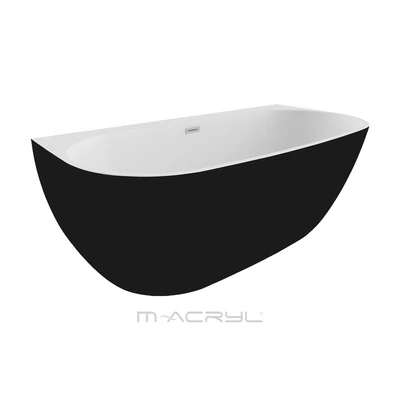 M-Acryl Avalon Kád 170x80 fekete matt