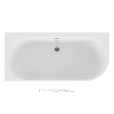 M-Acryl Balance kád 160x75 balos, fehér