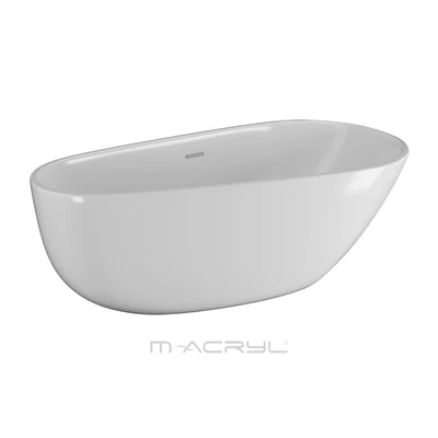 M-Acryl Belle 170x85 szabadon álló kád fehér