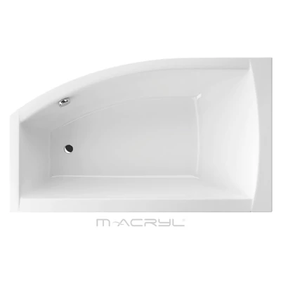 M-Acryl Minima 160x95 balos aszimetrikus kád