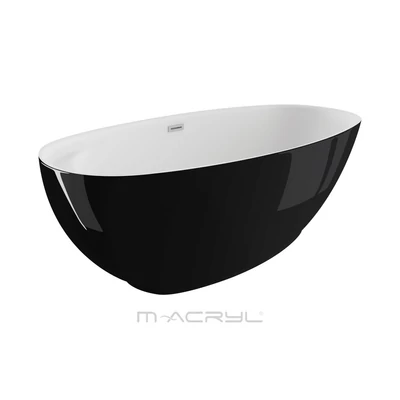 M-Acryl Zen kád 165x75 fekete