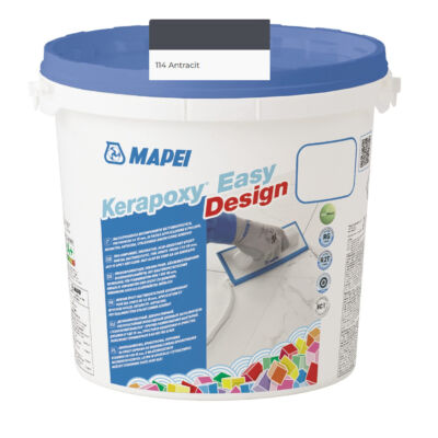 Mapei Kerapoxy Easy Design fugázó 3kg, 114 antracit