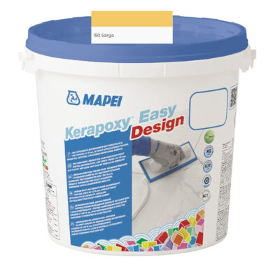 Mapei Kerapoxy Easy Design fugázó 3kg, 150 sárga