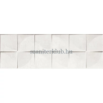 konskie saragossa white quadra csempe 25x75 cm