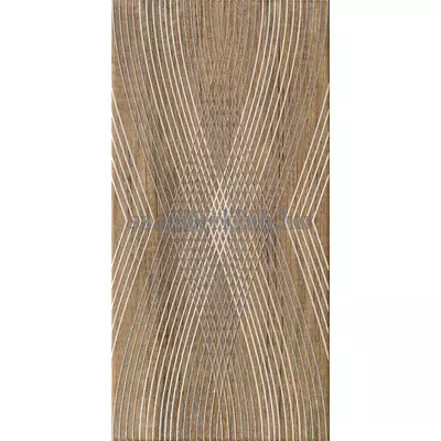 domino kervara modern brown dekor 22,3x44,8 cm