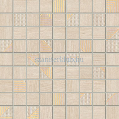 domino woodbrille beige mozaik 30x30 cm