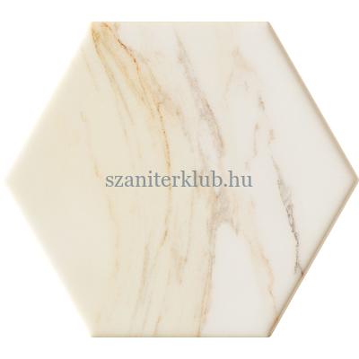 domino flare white hex csempe 11x12,5 cm