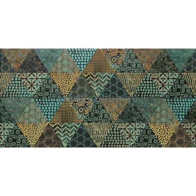 domino margot green geo dekor 30,8x60,8 cm