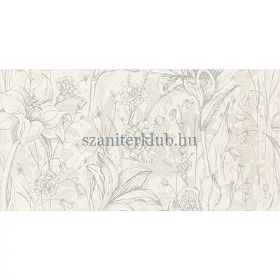 arte melia white flower dekor 30,8x60,8 cm