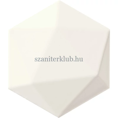 arte origami white hex csempe 11x12,5 cm