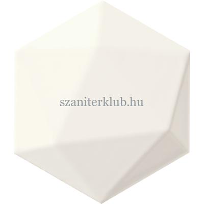 arte origami white hex csempe 11x12,5 cm
