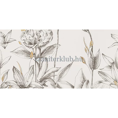 domino velo bianco element 2 flowers dkeor 119,8x59,8 cm