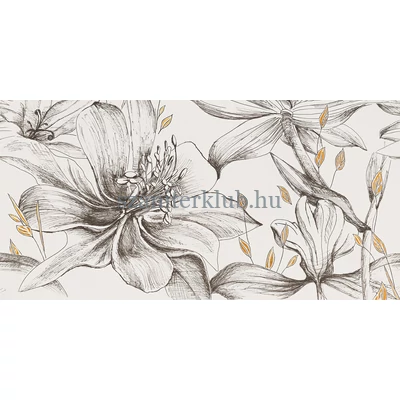 domino velo bianco element 1 flowers dekor 119,8x59,8 cm