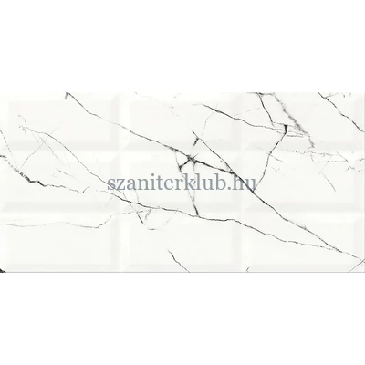cersanit arce white structure glossy csempe 29,7x60 cm