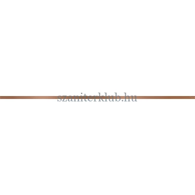 cersanit metal copper border glossy 1x74 cm