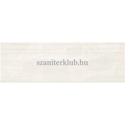 cersanit ferano white patchwork inserto satin dekor 24x74 cm