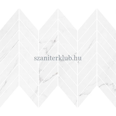 cersanit marinel white chevron mozaik glossy 25,5x29,8 cm