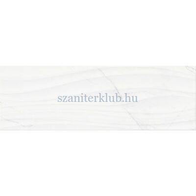 cersanit marinel white structure glossy csempe 20x60 cm