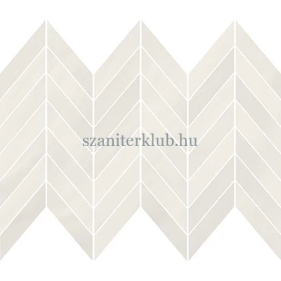 cersanit markuria white chevron mozaik matt 25,5x29,8 cm