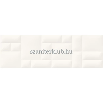 cersanit pillow game white sturcture csempe 29x89 cm
