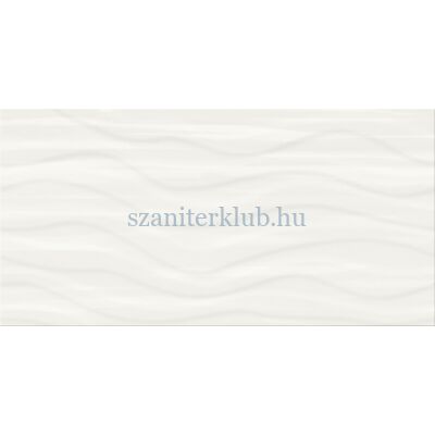cersanit soft romantic ps803 white satin wave structure csempe 29,8x59,8 cm