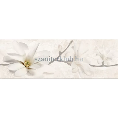 cersanit stone flowers beige inserto dekor 25x75 cm