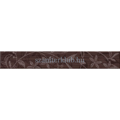 cersanit tanaka brown border flower 50 x 350 mm