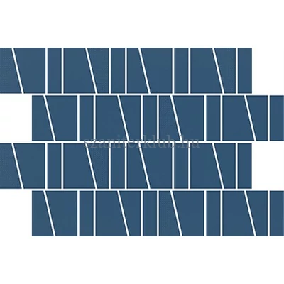 cersanit zambezi blue trapeze mosaic matt 20x29,5 cm