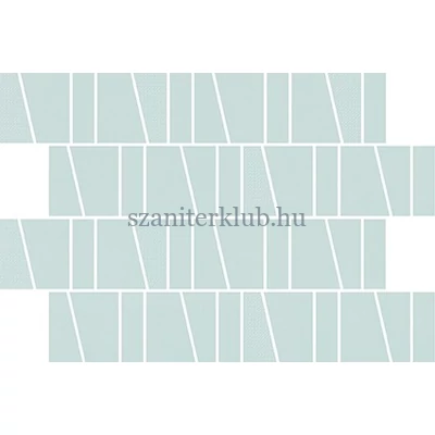 cersanit zambezi green trapeze mosaic matt 20x29,5 cm