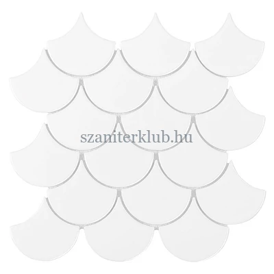 dunin mini fish scale white 88 mozaik 29,6x30 cm