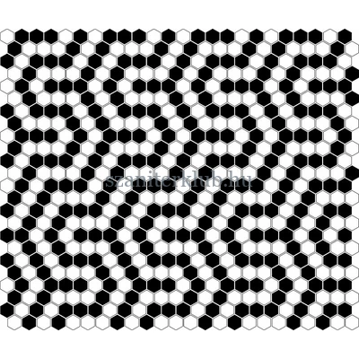 dunin mini hexagon b&amp;w coral mozaik 26x30 cm