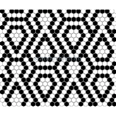 dunin mini hexagon b&amp;w lace mozaik 26x30 cm