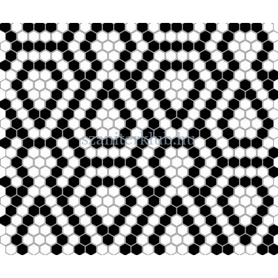 dunin mini hexagon b&amp;w lace mozaik 26x30 cm