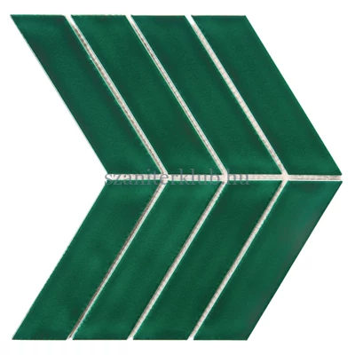 dunin royal chevron vert 31,9x22,4 cm