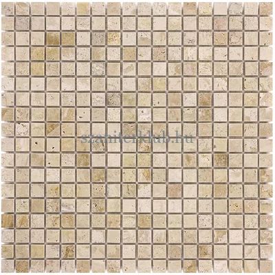 dunin travertine crema 15 glossy mozaik 30,5x30,5 cm
