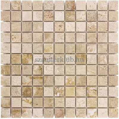 dunin travertine crema 25 glossy mozaik 30,5x30,5 cm