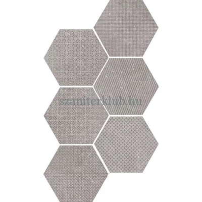 EQUIPE CORALSTONE HEXAGON MELANGE GREY 29,2X25,4