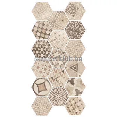 equipe hexatile cement garden sand 20x17,5 cm