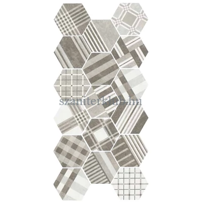 equipe hexatile cement geo grey 20x17,5 cm