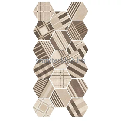 equipe hexatile cement geo sand 20x17,5 cm