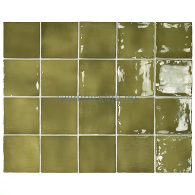 equipe manacor basil green csempe 10x10 cm