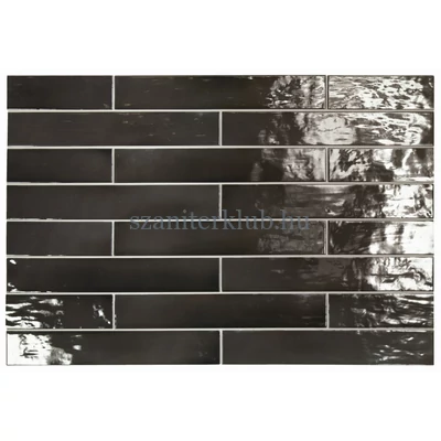 equipe manacor black csempe 6,5x40 cm