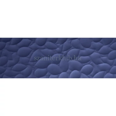 love genesis leaf deep blue matt ret csempe 35x100 cm