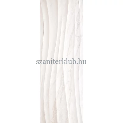 love marble shape white matt ret csempe  35x100 cm