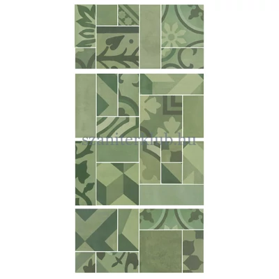 marazzi d_segni blend verde mosaico M8WN 19x38 cm
