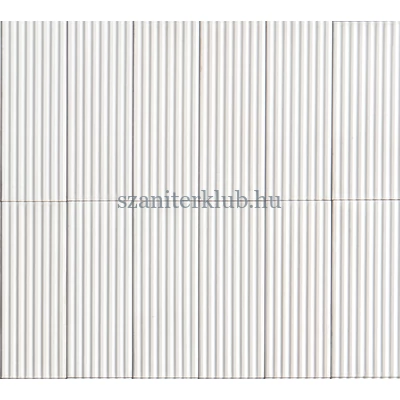 marazzi rice bianco struttura pleat 3D csempe M96H 7,5x20 cm