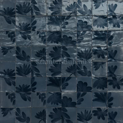 marazzi rice blu decoro blossom csempe M9J9 15x15 cm