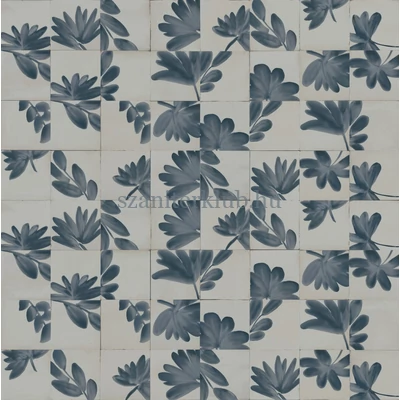 marazzi rice grigio decoro blossom csempe M9JD 15x15 cm