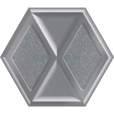 paradyz morning silver heksagon inserto 19,8x17,1 cm
